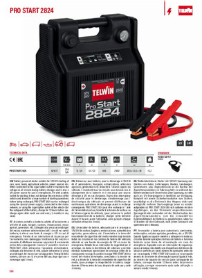 TELWIN AVVIATORE PORTATILE TELWIN PRO START 2824 12-24V - Fati s.a.s.  Forniture Agricole Tecniche Industriali - Shop online di macchinari e  accessori industriali