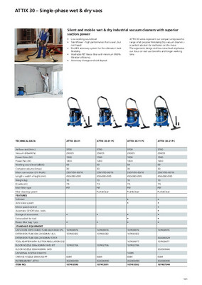 Aspirapolvere/aspiraliquidi ATTIX 30-01 PC