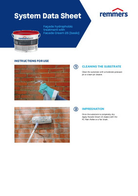 Facade hydrophobic treatment with Facade Cream 25 [basic]