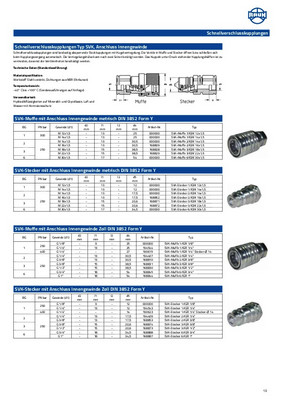 Hydraulik Kupplung Muffe 10-L BG3 SVK Hydraulikkupplung M16x1,5 AG