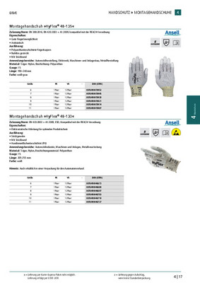 Montagehandschuh HyFlex® 48-101 Ansell