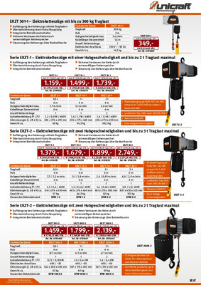 6194130 6194130 Elektrokettenzug Unicraft EKZT 30-2 4036351276821  