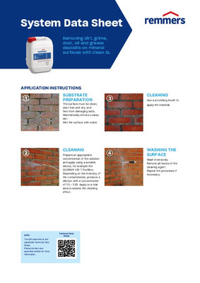 Mineral yüzeylerin Clean SL ile temizlenmesi