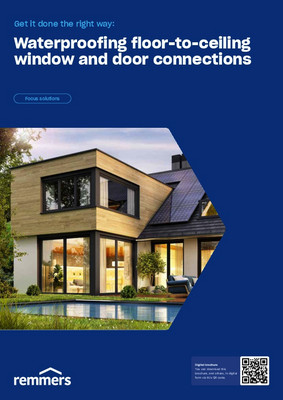 Boydan boya pencerelerin ve kapıların su yalıtımı