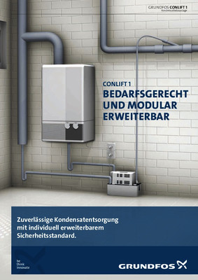 Grundfos Kondensathebeanlage CONLIFT 1 259 x 165 x 184 mm, 0,075 kW, 230 V,  1,7 m Kabel - Balzer Gruppe Online-Shop