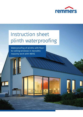 Süpürgelik su yalıtımı talimatnamesi; WDVS'li monolitik duvarcılıkta pencereler