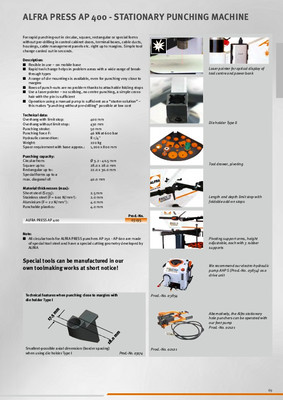 ALFRA PRESS AP 400 - stationary punching machine | Alfra GmbH