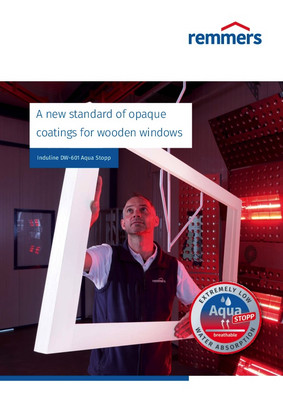 Ahşap pencereler için yeni bir opak kaplama standardı - Induline DW-601 Aqua Stopp