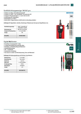 Multimetro digitale 0,1 MV-600V Fortis