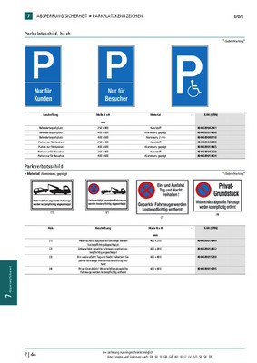 Parkplatzschild Alu B400xH600 mm Nur für Behinderte online kaufen