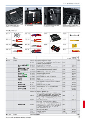Caisse à outils Robust 45 Elektro 63-pièces KNIPEX - Outillage