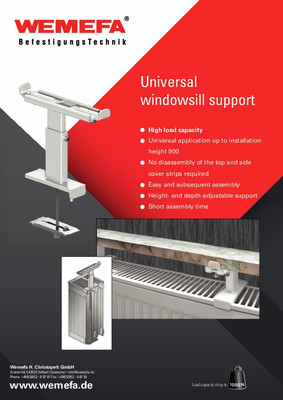 Flamco Universal Fensterbankträger für mehrreihige