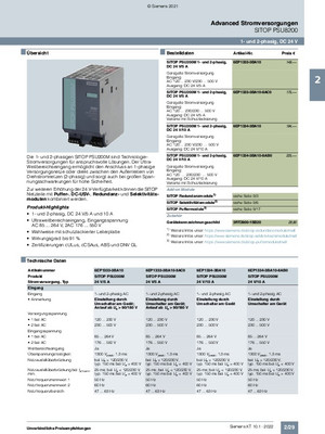 Alimentatore stabilizzato 120/230-500V DC 24V 10A Siemens 6EP13343BA10