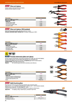 Flat-nose Pliers, Snipe-nose Pliers