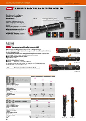 HOLEX Lampade tascabili a LED con batterie RED