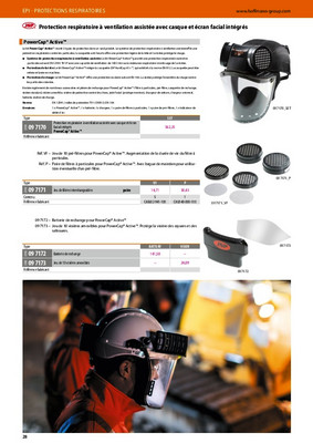 Il suffit d'acheter Protection respiratoire à ventilation assistée avec  casque et écran facial intégrés PowerCap® Active™ SET