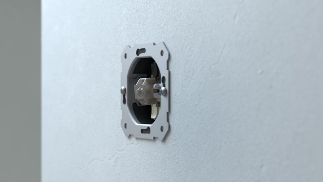 Steckdose 3f dgr glz DELTAfläche AP IP44 Klappd