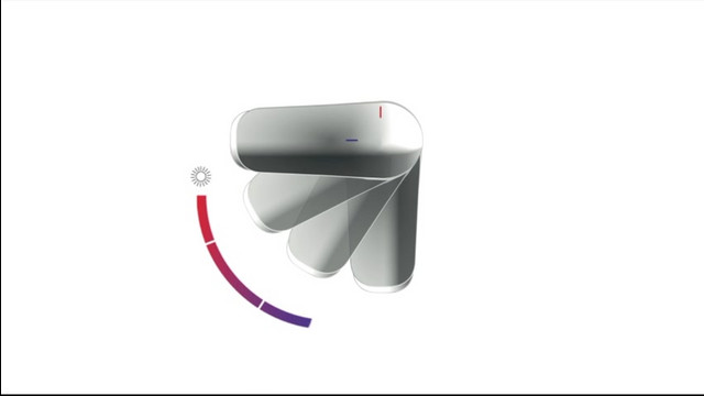 Ideal-Standard Spültisch-Einhebelmischer CeraPlan Ausladung 210mm, verchromt, hoch angesetzter Auslauf, BlueStart