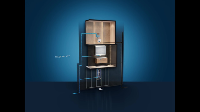 Geberit Anschlussbox PushFit Typ C Ø 16 mm, für Druckprüfung ohne Heizkörper