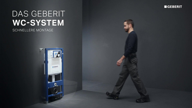 Geberit Wand-WC-Element Duofix für Sigma BH 112 cm, mit UP-Spülkasten 12cm, für Trockenbau