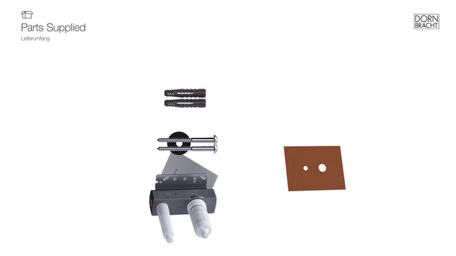 Dornbracht UP-Grundkörper für Wand-Einhandmischer, Mischer rechts, Mischer rechts
