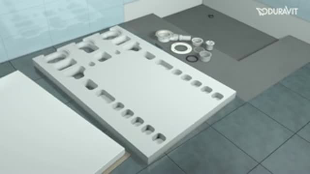Duravit Rechteck-Duschwanne Stonetto 140 x 100 x 5 cm, sand