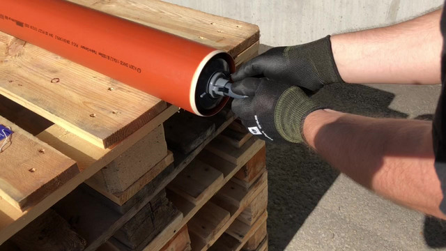 Crassus Schnellverschlussstopfen CSV 125, 118-142 mm, Länge 100 mm, EPDM/PVC