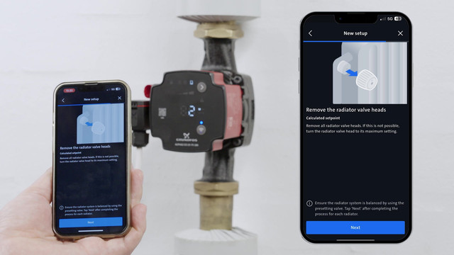 Grundfos Hocheffizienz-Umwälzpumpe Alpha2 GO 25-40 180, DN 25, 180 mm, EEI 0,16