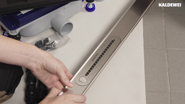 Kaldewei Duschrinne Flowline 2400 Edelstahl gebürstet, 900mm