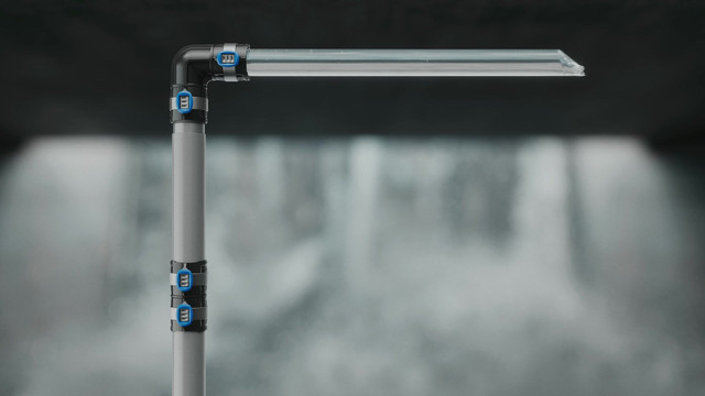 Geberit Metallrohr-Anschlussbogen FlowFit Ø 16/15 mm x G 3/4, 1000 mm, 90Grad
