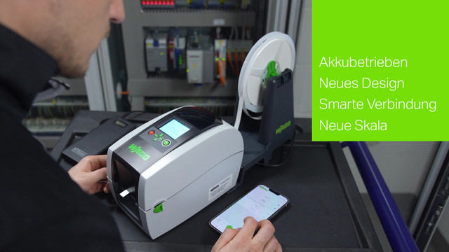 Beschriftungsgerät Thermotransfer PC f.Etikett elektr Etikett 1-6Zeil 300dpi