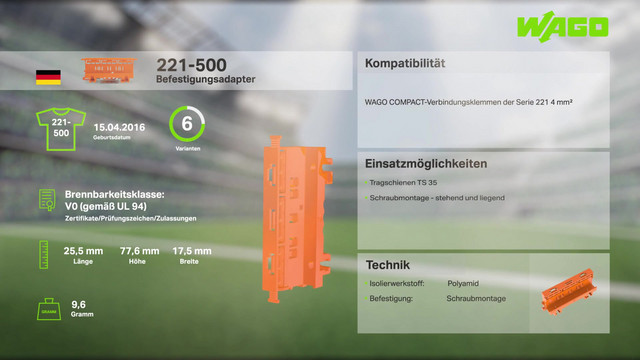 Befestigung Serie 221