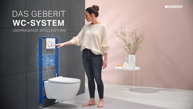 Geberit Wand-WC-Element Duofix für Sigma BH 112 cm, mit UP-Spülkasten 12cm, für Trockenbau