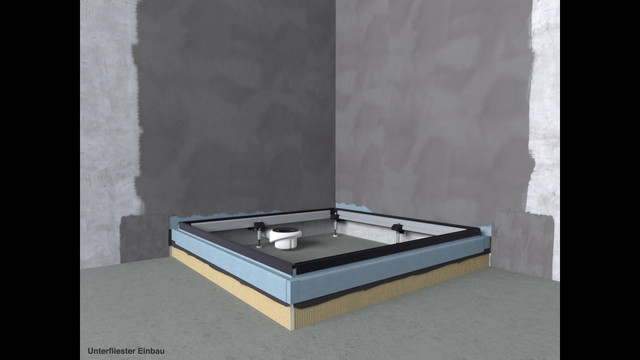 Bette Einbausystem Universal 85 x 75 cm, für Duschwanne, Duschfläche