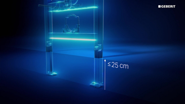 Geberit Wand-WC-Element Duofix für Sigma BH 112 cm, mit UP-Spülkasten 12cm, für Trockenbau