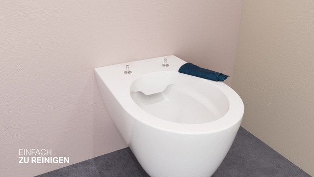 Geberit Waschtisch iCon 75 x 48,5 cm, weiß KeraTect, mit Hahnloch, mit Überlauf