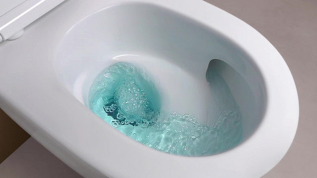 Geberit WC-Sitz One Designabdeckung chrom, weiß matt