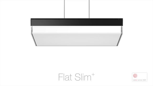 LED-Glasleuchte FLAT SLIM 27-40W 4600lm 3000-4000K anth Konv IP65 430x430x67mm