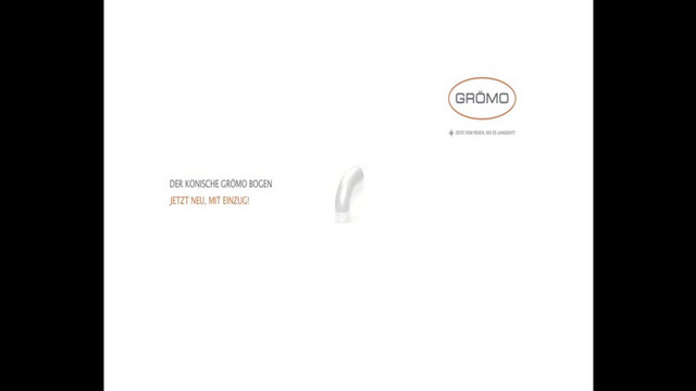 Grömo Zink-Rohrbogen 60°, 87 mm, mit Einzug