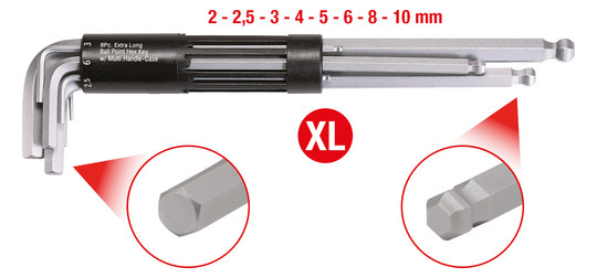 KS Tools Innen6kant-Winkelstiftschlüssel-Satz 8 teilig - Detail 1