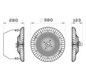 PRACHT Highbay COMO BL LED       9613112 