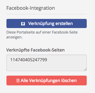 Facebook-Integration abgeschlossen