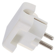 Schuko-Stecker 2-polig+E 16A PVC grau mit Tülle 250V CEE7//VII