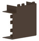 GGK FB 60x110-FW Flachwinkel Farbe 8014 für Leitungsführungskanal Haubenformteil