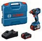 Cordless impact wrench GDX 18V-200 with 2x battery, in L-case Bosch 0.601.9J2.206