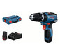 Cordless impact drill GSB 12V-35 2x3.0 Ah + GAL 12V-40 in L-Boxx Bosch 0.601.9J9.000