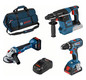 Werkzeug-Set 18V GSR+GWS+GBH+2x PC 18V+GAL+Tasche Bosch 0.615.990.M3C