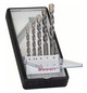 Concrete drill bit set CYL-3 5-piece, 5 - 8 mm, Silver Percussion Bosch 2.607.010.526 Robust Line