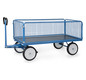 Handpritschenwagen 4 Gitterwände Ladefläche 1935x995x600 mm blau 1250 kg Vollg. Bereift Fetra 6436V