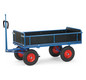 Aanhangwagen met trekoog LxBxH 1200x800x490 mm, met opstaande zijkanten max. 1000 kg, luchtbanden, Fetra 6454LZ